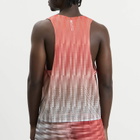 Bandit Men's Open Mesh Gradient Cut Race Singlet in Poppy Multi/Uneven Vertical Gradient
