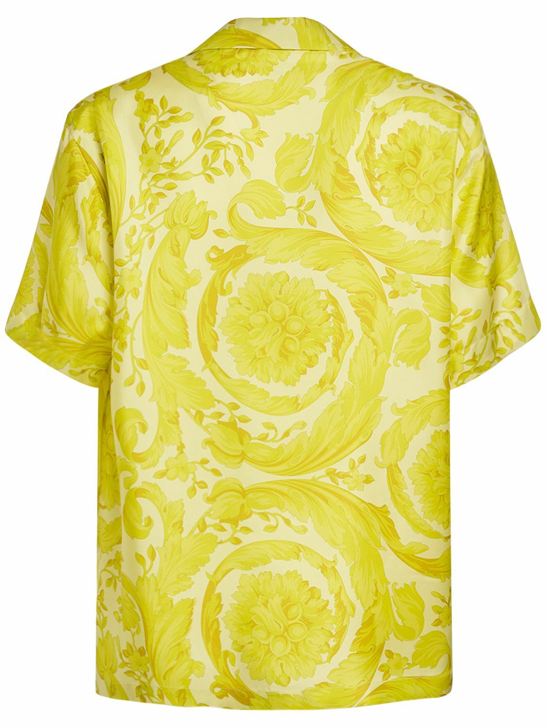 VERSACE - Barocco Print Silk Twill Shirt Versace