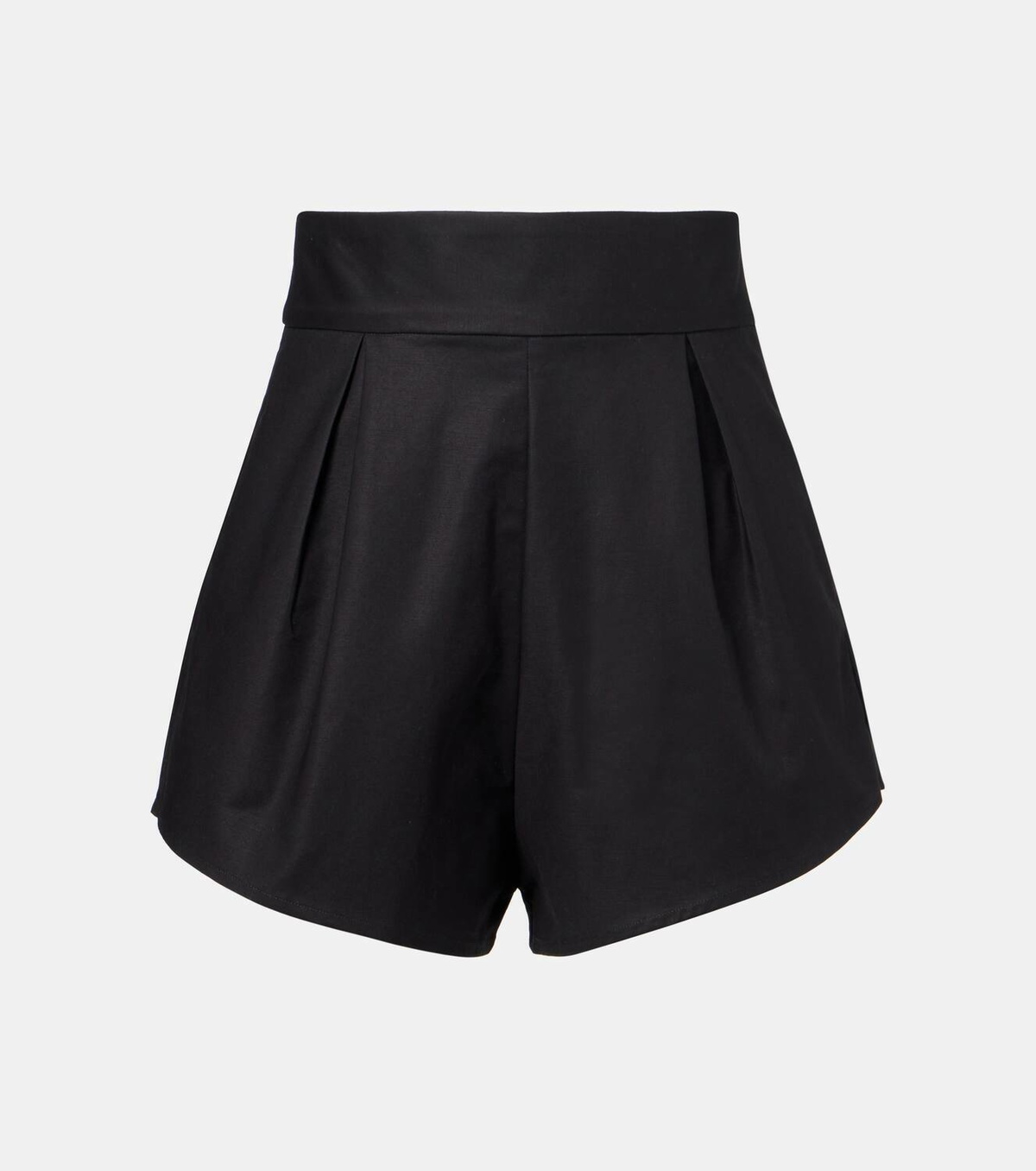 Adriana Degreas High-rise cotton-blend shorts