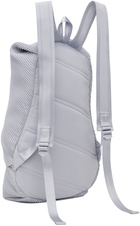 Pleats Please Issey Miyake Gray Bias Pleats Backpack