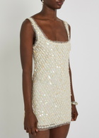 Loveshackfancy Calise Sequin-embellished Tulle Mini Dress White