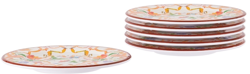 Mario Luca Giusti White Pancale Side Plate Set, 6 pcs