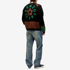 Kenzo Paris Men's Kenzo Boke Checkerboard Cardigan in Grass Green