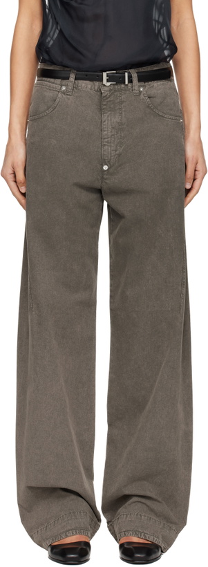 Photo: 6397 Gray Darted Jeans