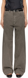 6397 Gray Darted Jeans