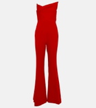 Roland Mouret Asymmetric wool crêpe jumpsuit