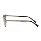 Versace Gunmetal Grecamania Visor Sunglasses