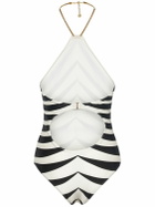 TOM FORD Printed Jersey One Piece Swimsuit