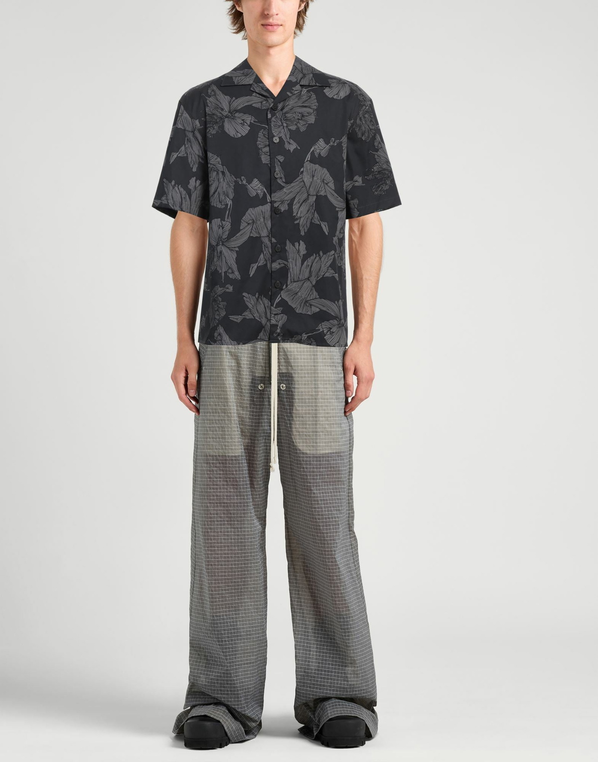 Neil Barrett Mens Shirt Charcoal