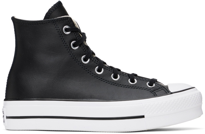 Photo: Converse Black Chuck Taylor All Star Lift Sneakers