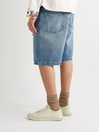 Acne Studios - Roland Wide-Leg Belted Denim Shorts - Blue