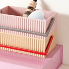 Hachiman Omnioffre Stacking Storage Box - Small in Pink/Grey