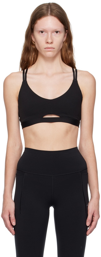 Photo: adidas Originals Black Yoga Studio Luxe Light Support Sport Bra