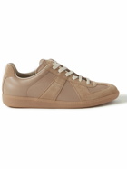 Maison Margiela - Replica Leather and Suede Sneakers - Neutrals