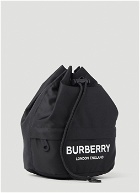 Phoebe Drawstring Pouch Bag in Black