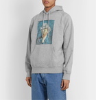 Pop Trading Company - Van Gogh Printed Fleece-Back Cotton-Jersey Hoodie - Gray