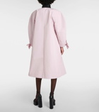 Nina Ricci Bow-detail boxy taffetta coat