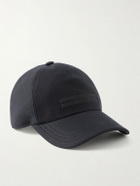 Zegna - Embroidered Cotton Cap - Black
