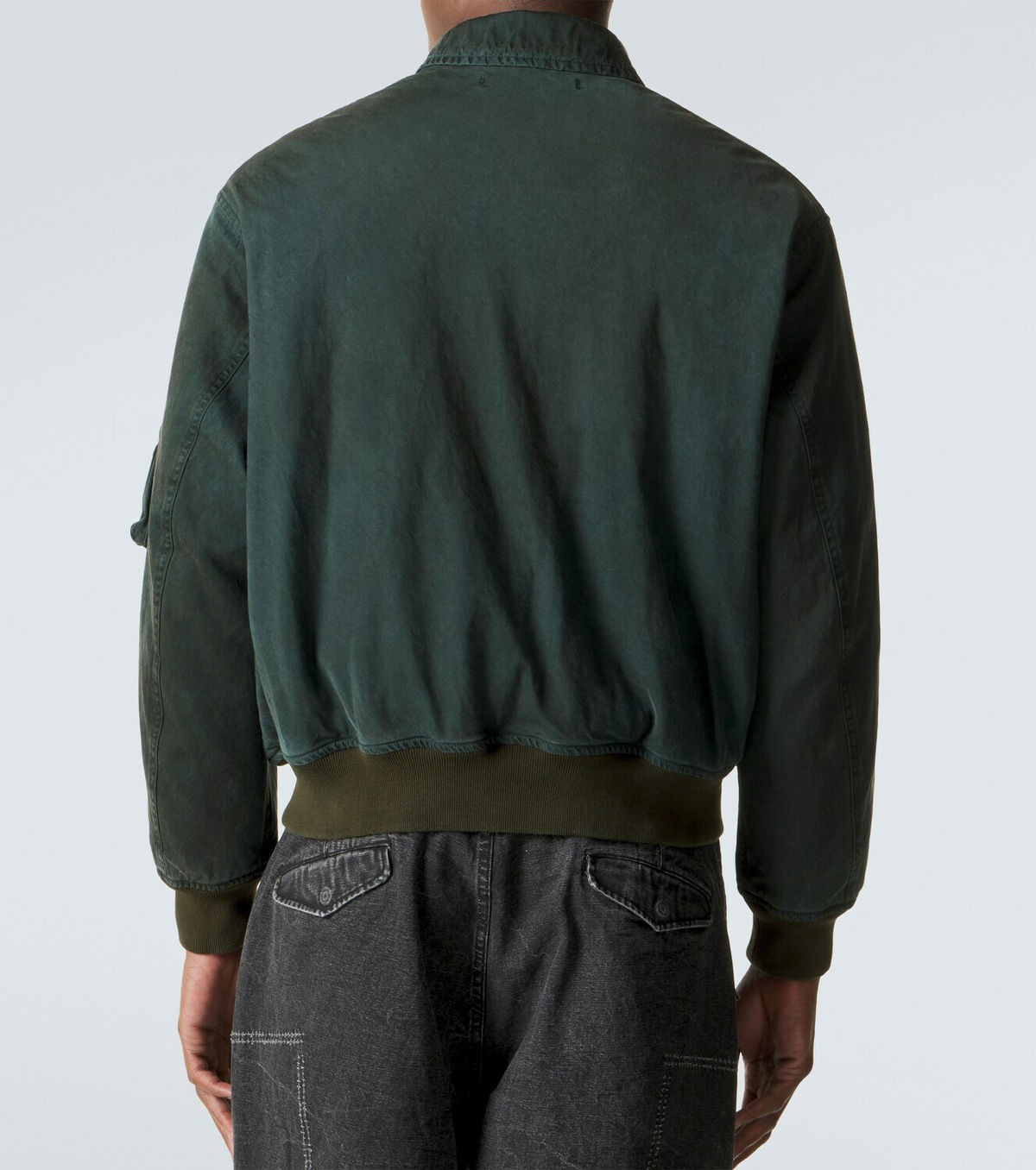 A.Presse Vintage silk and cotton bomber jacket