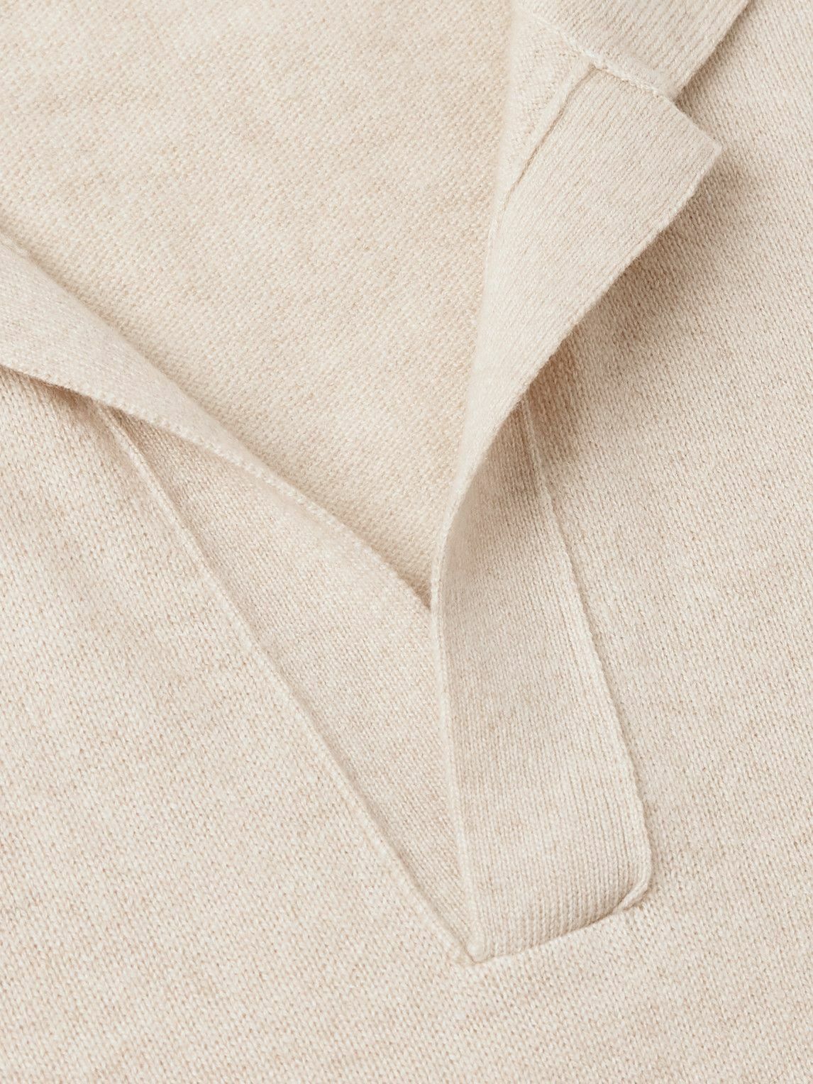 Stòffa - Cashmere Polo Shirt - Neutrals