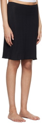 Cou Cou Black 'The Slip' Midi Skirt