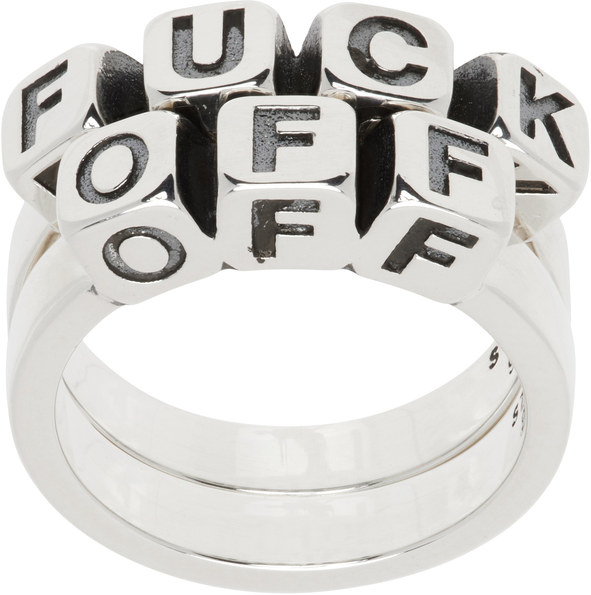 STOLEN GIRLFRIENDS CLUB | BABY CLAW RING IN SILVER ONYX