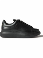 Alexander McQueen - Exaggerated-Sole Studded Leather Sneakers - Black