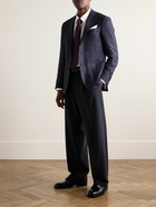 Canali - Kei Slim-Fit Checked Wool-Blend Suit Jacket - Blue