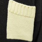 JW Anderson Men's Contrast Pocket Knit in Black/Mint