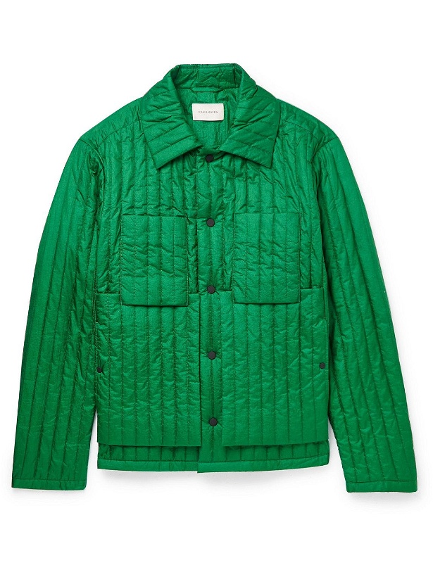 Photo: Craig Green - Quilted Shell Jacket - Green