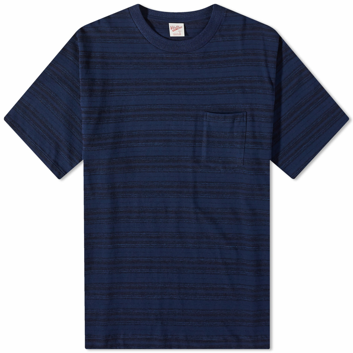 Velva Sheen Men's Pigment Dyed Pocket T-Shirt in Orchid