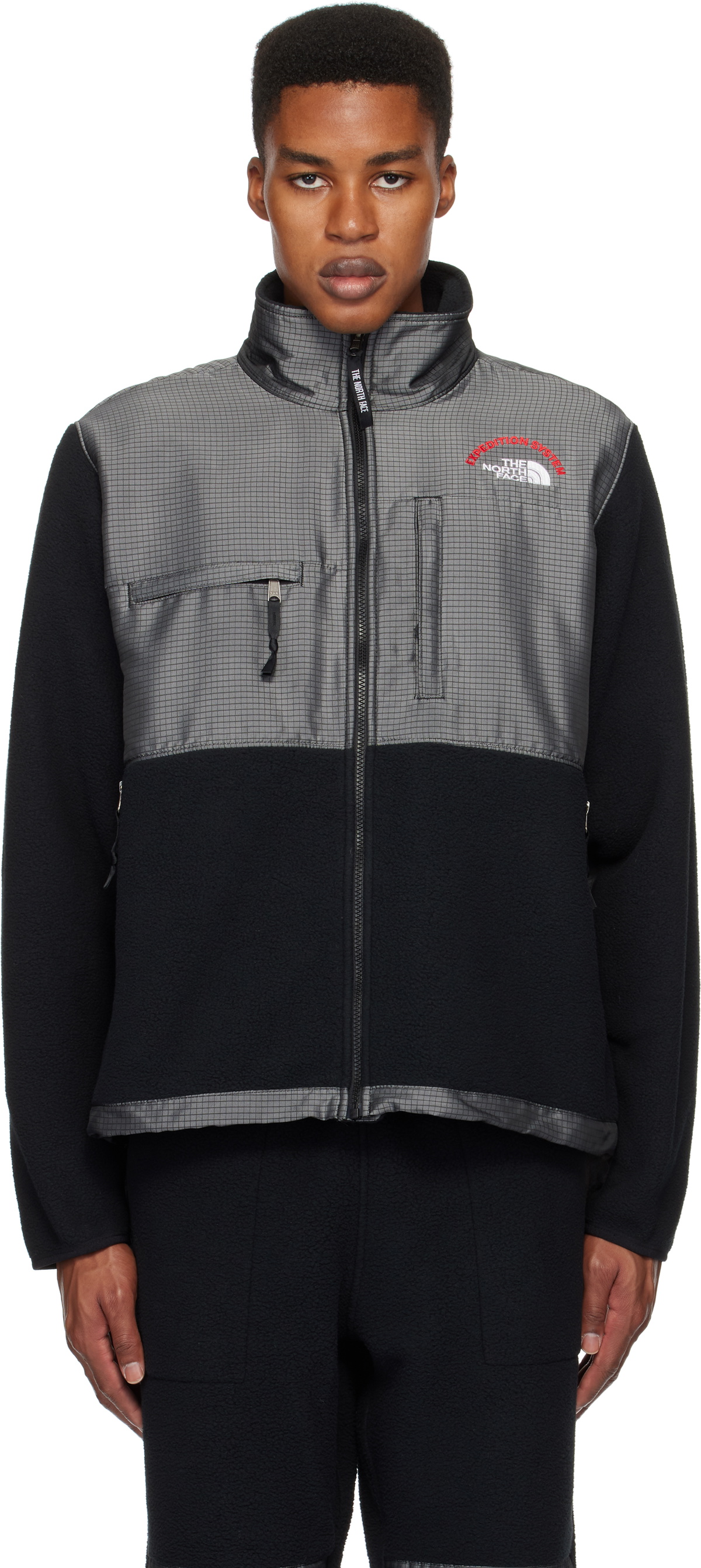 kolor ダークグレー ウールジャケット gray-and-black-retro-denali-
