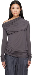 Entire Studios Gray Bound Long Sleeve T-Shirt