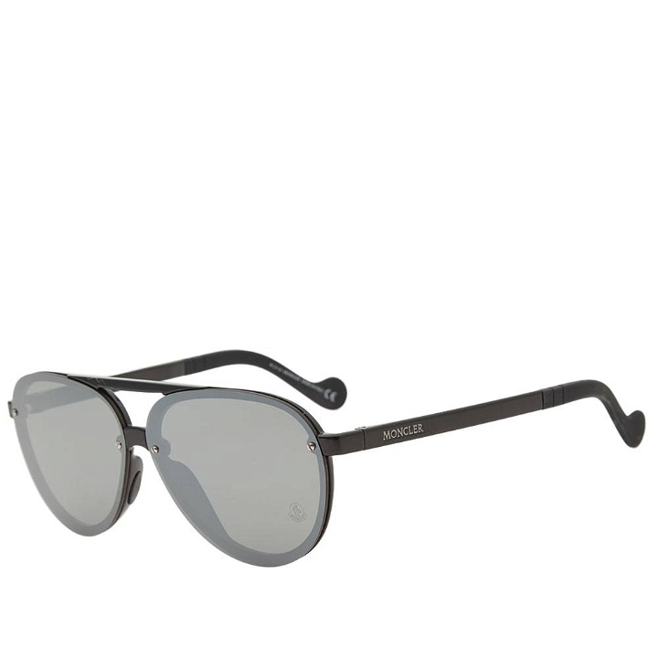 Photo: Moncler ML0063 Sunglasses Black & Smoke Mirror