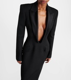 Alexander McQueen Wool tuxedo gown