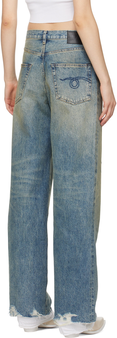 R13 Blue D Arcy Loose Jeans R13