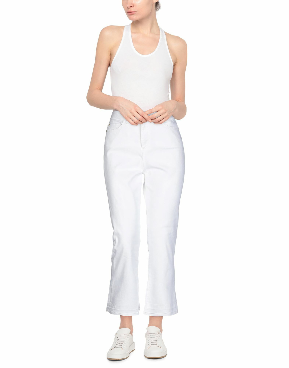 Manila Grace Womens Pants in White
