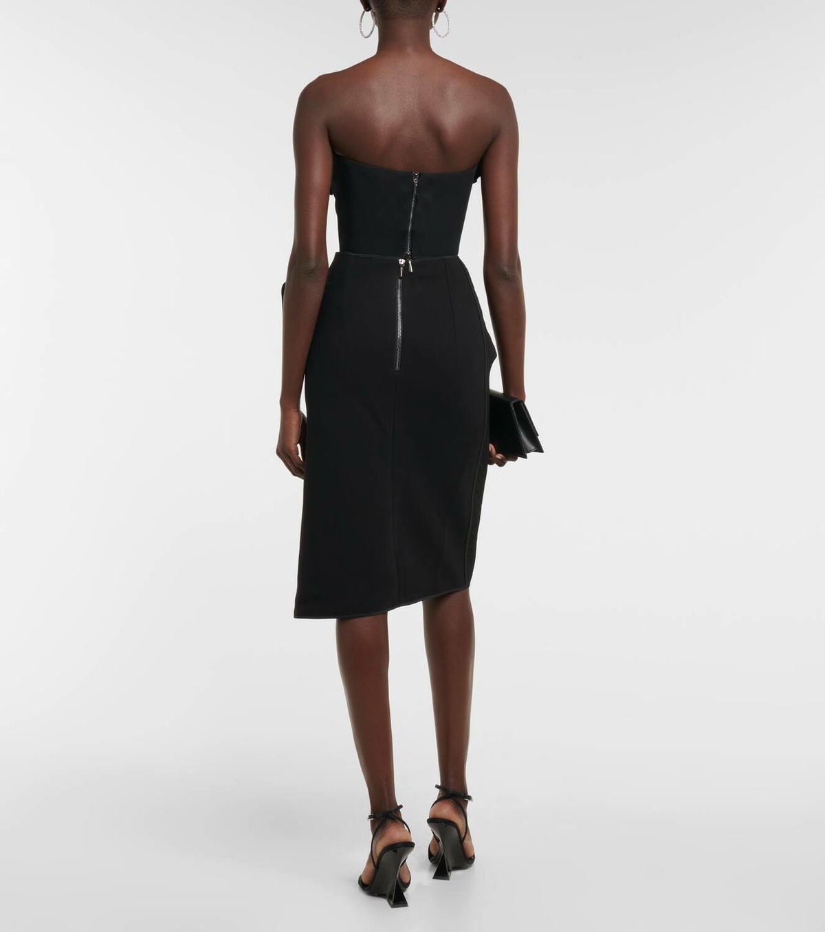 Maticevski Convoy asymmetrical high-rise miniskirt