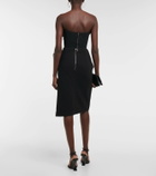 Maticevski Convoy asymmetrical high-rise miniskirt