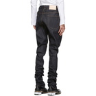 Sulvam Navy Straight Jeans