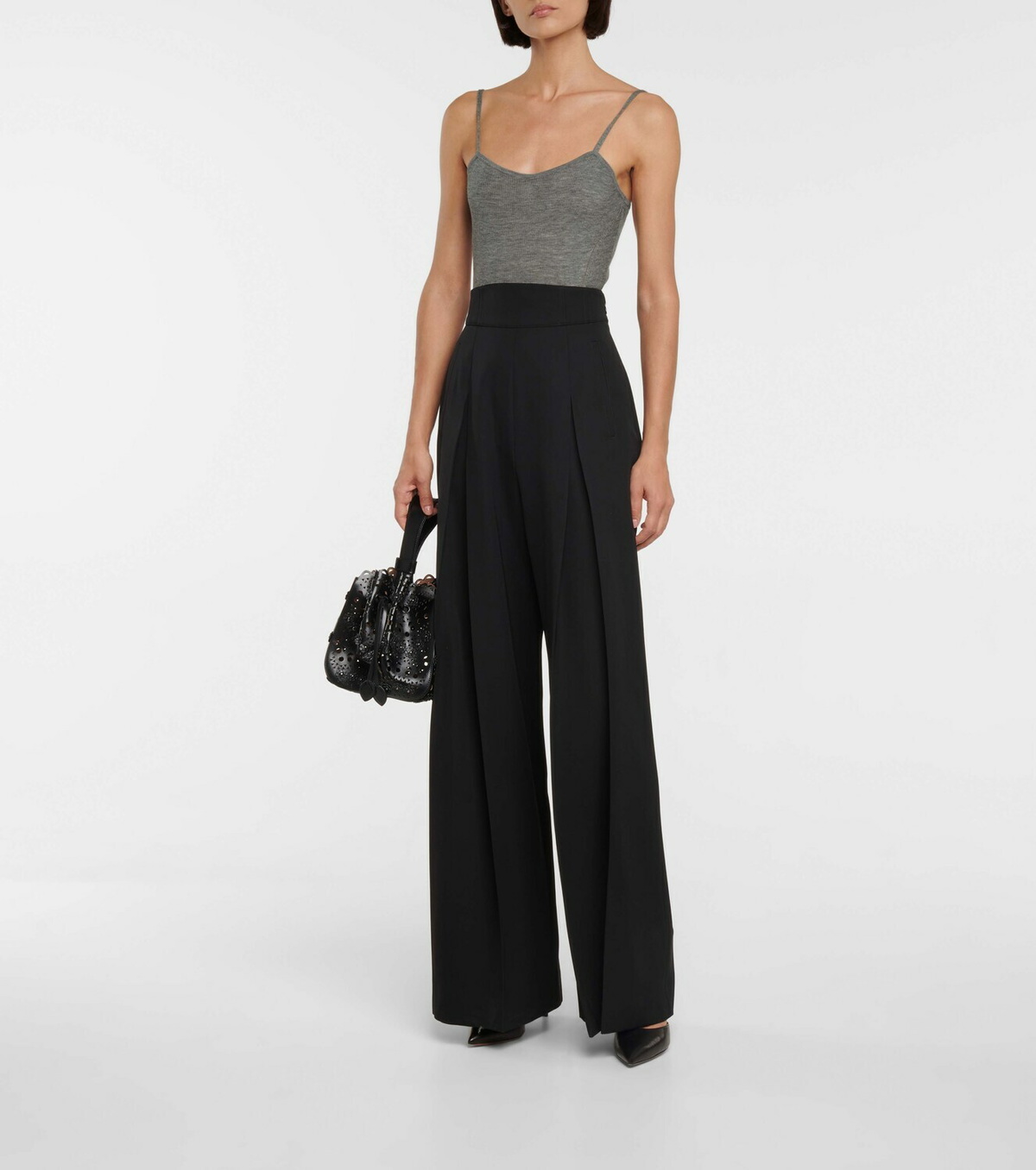 Alaïa Cashmere-blend bodysuit ALAÏA