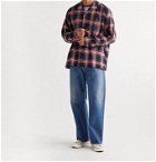 Gitman Vintage - Camp-Collar Checked Cotton-Twill Shirt - Black