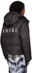AMIRI Black Hooded Down Jacket