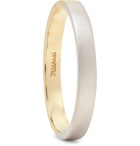 Miansai - Edge Matte 14-Karat White and Yellow Gold Ring - Gold