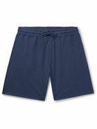 Peter Millar - Lava Wash Straight-Leg Cotton-Blend Jersey Drawstring Shorts - Blue