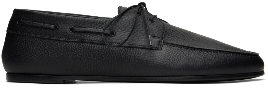 The Row Black Sailor Loafers The Row