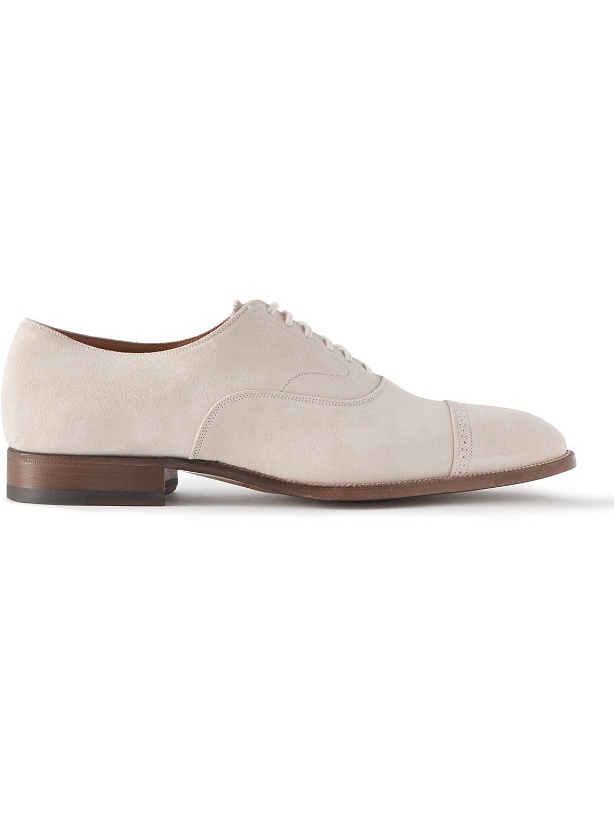 Photo: TOM FORD - Suede Oxford Brogues - Neutrals