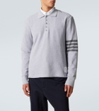 Thom Browne 4-Bar cotton piqué polo shirt