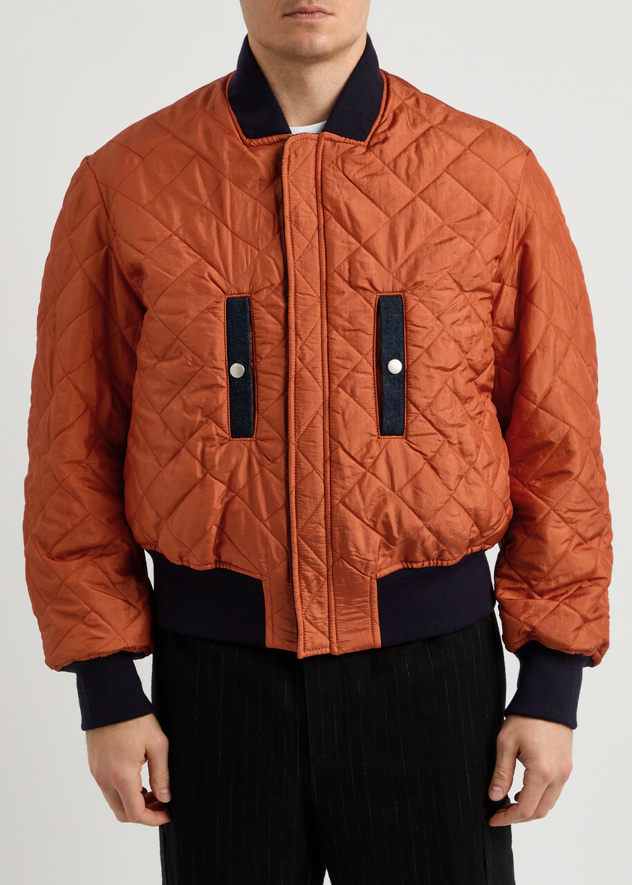 Kenzo Constellation Reversible Denim Bomber Jacket Navy