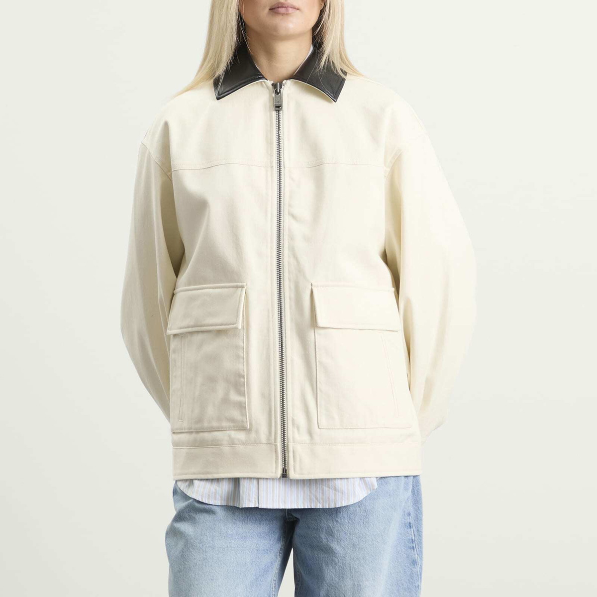 Anine Bing Women's Holden Jacket in Ecru